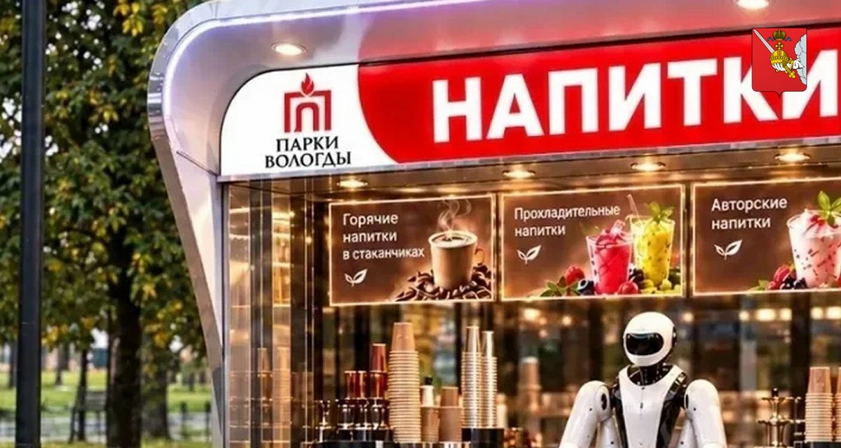 В парке Ветеранов робот-бариста начнет варить кофе на вологодском молоке