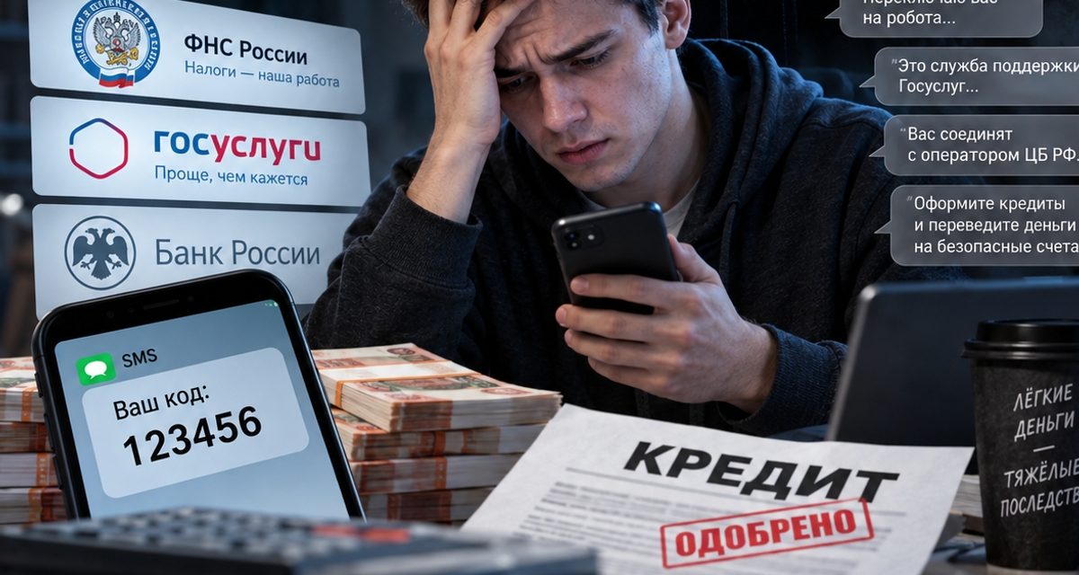 22-летний череповчанин поверил «роботу-безопаснику», набрал кредитов и отдал мошенникам 5,5 миллиона рублей